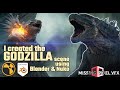 I created the Godzilla scene using Blender & Nuke