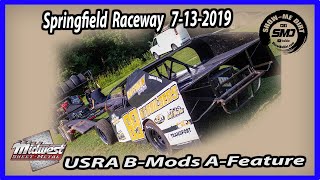 S03➜E351 USRA B-Modifieds A-Main - Springfield Raceway 7-13-2019 #DirtTrackRacing