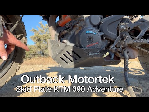 Outback Motortek KTM 390 Adv Skid Plate and Motoz RallZ for Maximum Protection