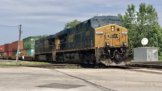 Railroad Diamonds & Long Trains In Ohio!  CSX & Norfolk Southern Mixed Freights Slam The Diamonds!