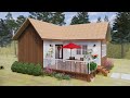 85 x 7 meter beautiful tiny farm house  idea design  exploring tiny house
