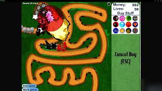 Bloons TD 3 Track Nr. 1 Hard No Lives Lost Walkthrough - No Commentary