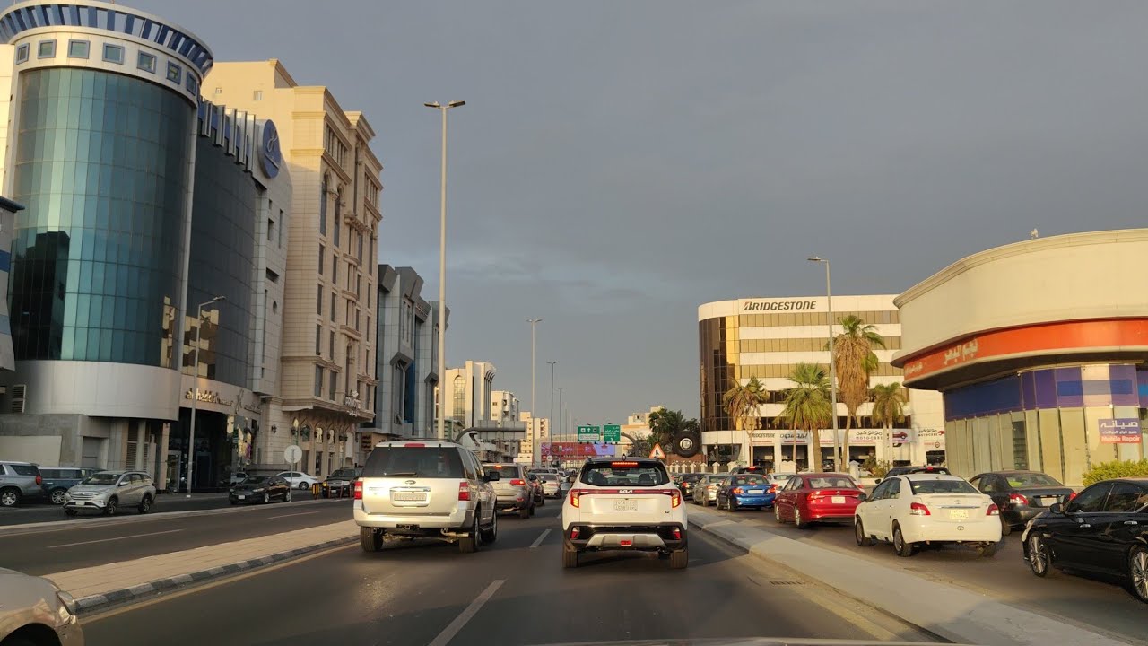 شارع فلسطين أسواق الجوالات مدينة جدة الجميلة جولة السيارة