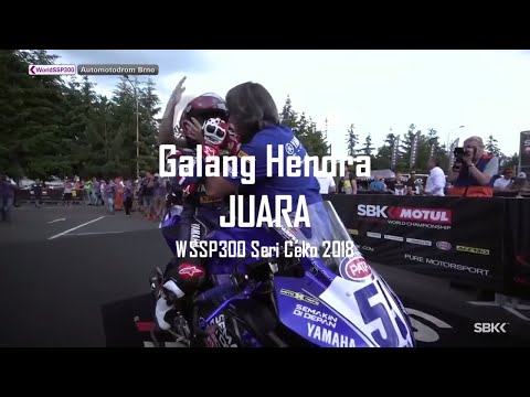 Juara Galang Hendra Podium WSSP 300 Ceko Download Video Full Race