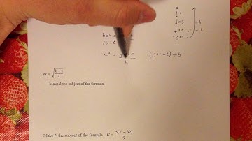 Rearranging equations revision