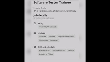 Software Tester#trainee #fresher #experienced #youtubeshorts #getemployed #softwaretestingjobs #qa