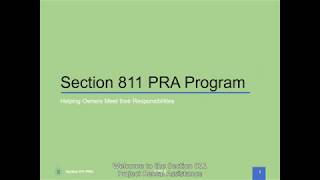 Section 811 PRA - Helping Owners Meet Their Responsibilities