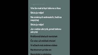 Elán |”kráľovná bielych tenisiek”| lyrics video