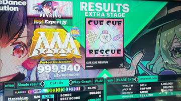 (DDR World) CUE CUE RESCUE (ESP-15) 999,940 PFC!!!