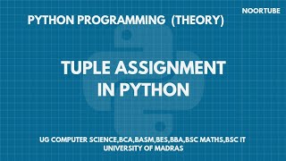 Tuple Assignment in Python
