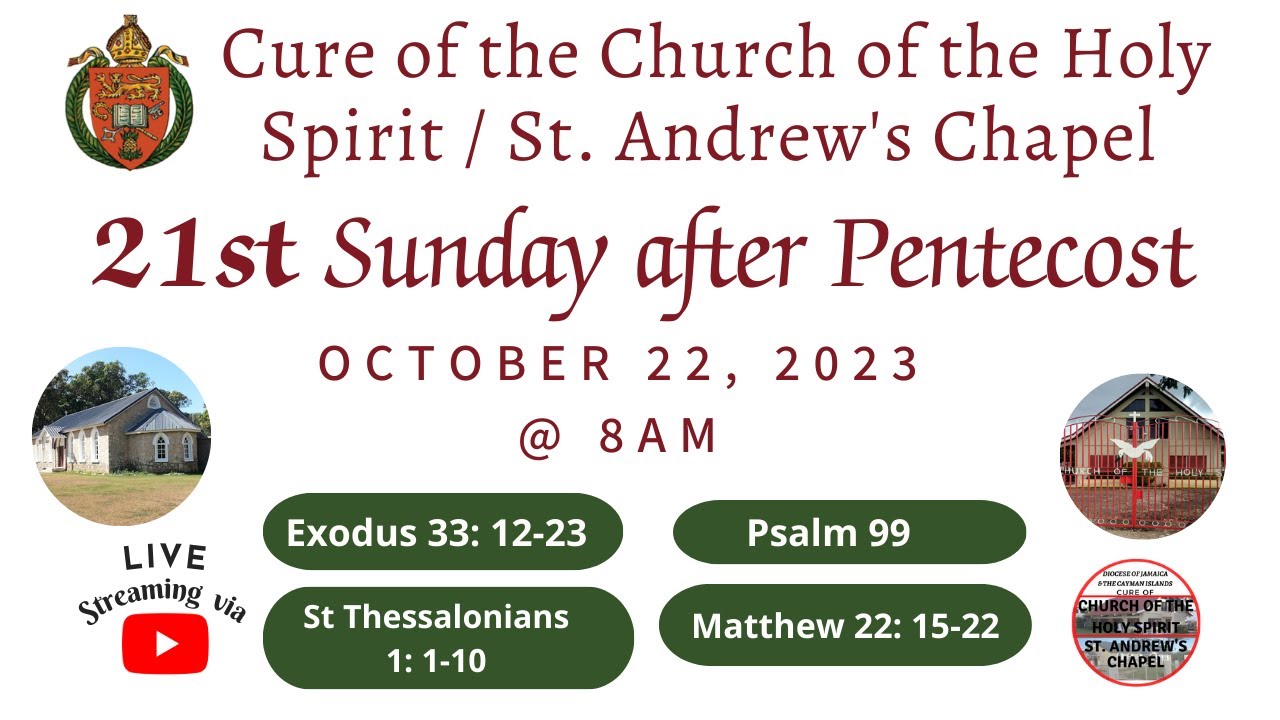 21st Sunday after Pentecost | October 22, 2023 at 8 a.m.. - YouTube