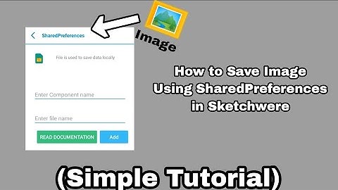 How to Save Image Using SharedPreferences in Sketchwere (Simple Tutorial)