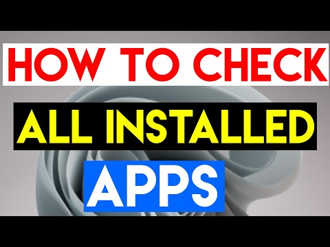 How To Check installed Apps or Programs in Your Windows 11 PC
