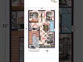 25×35 House Plan || 25×35 House Design || 25 by 35 🏠 Plan || 25×35 Home Plan || #shorts #floorplan