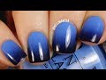 DIY Blue to Black Gradient Nail Art Design (easy!) || KELLI MARISSA