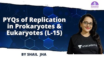 PYQs of Replication in Prokaryotes & Eukaryotes (L-15) | 🎯for CSIR NET2021 by Shail Jha