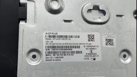 CP-UVR-1601E1-IC  DVR Password Hard Reset process.