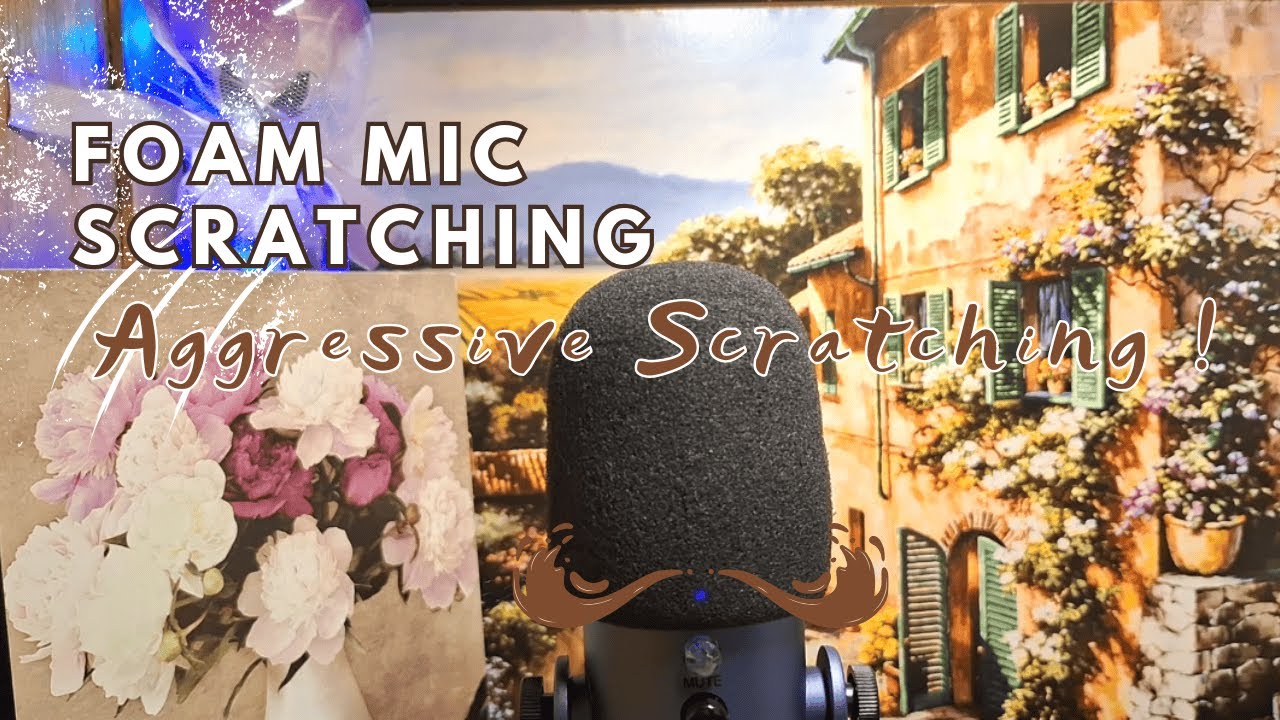 Aggressive ASMR - Foam mic scratching, No talking - YouTube