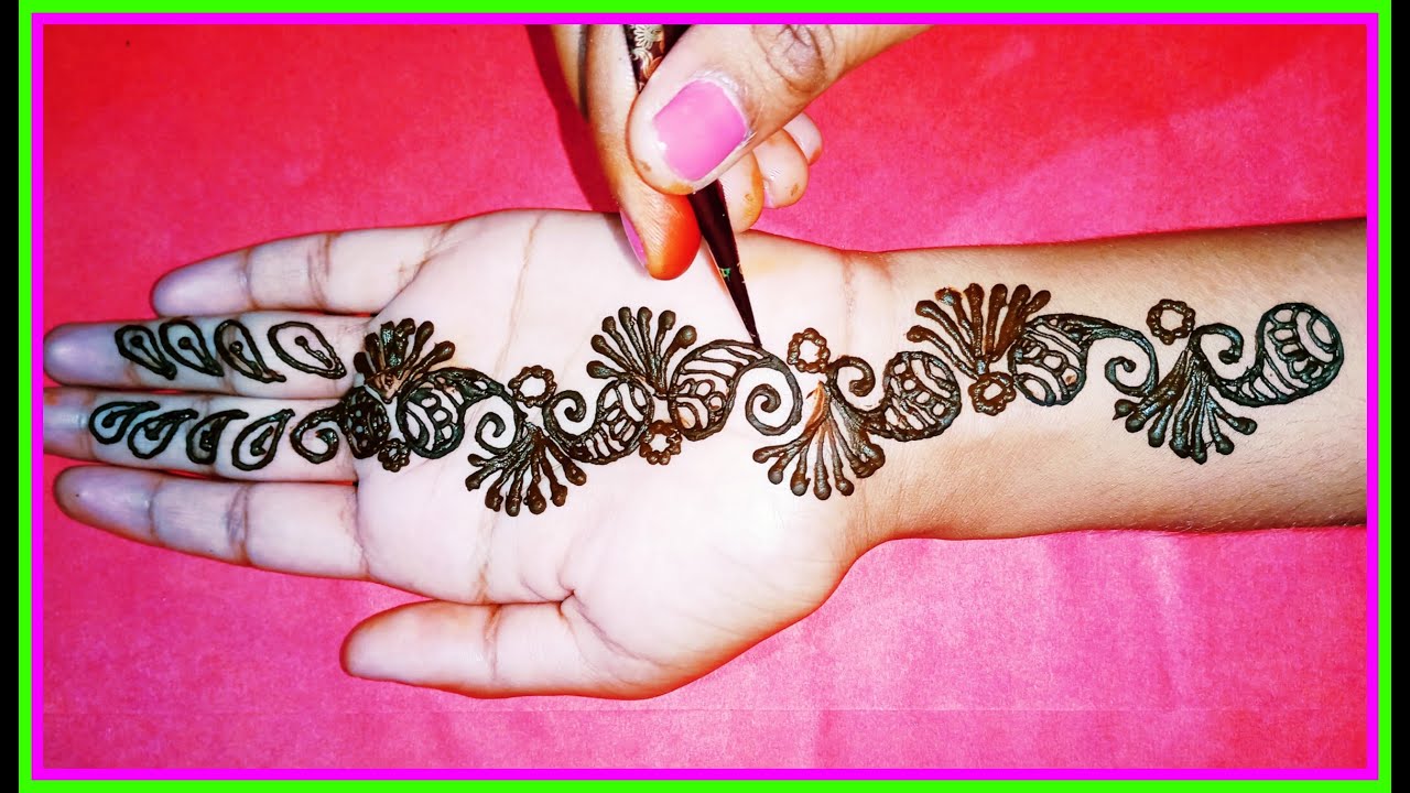 S अक्षर से मेहँदी लगाना सीखे S letter mehndi design Simple Mehndi