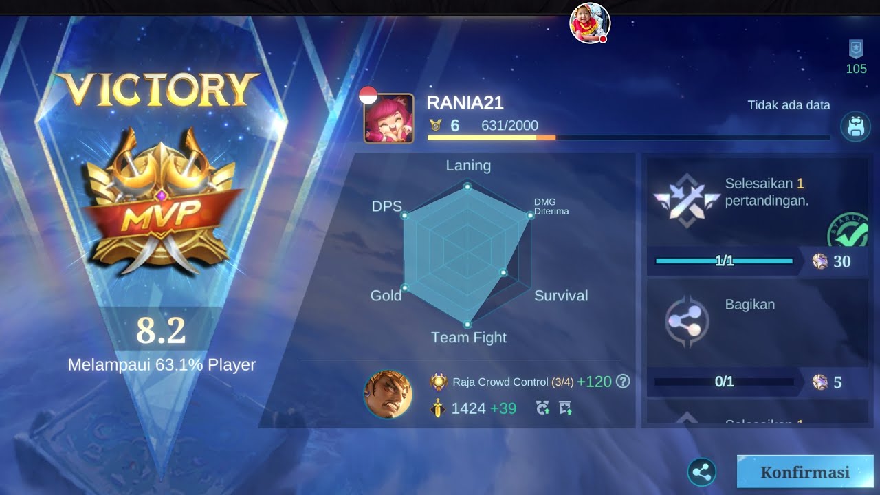 Mabar Bentaran aja ya🥳 #ml #mlbb #mobilelegends #bangbang #mabar #videogames #games #permainan #yt