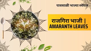 राजगिरा भाजी | पावसाळी भाज्या स्पेशल | Amaranth leaves | @CookitupwithSamiksha