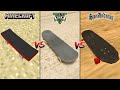 MINECRAFT SKATEBOARD VS GTA 5 SKATEBOARD VS GTA SAN ANDREAS SKATEBOARD - WHICH IS BEST?