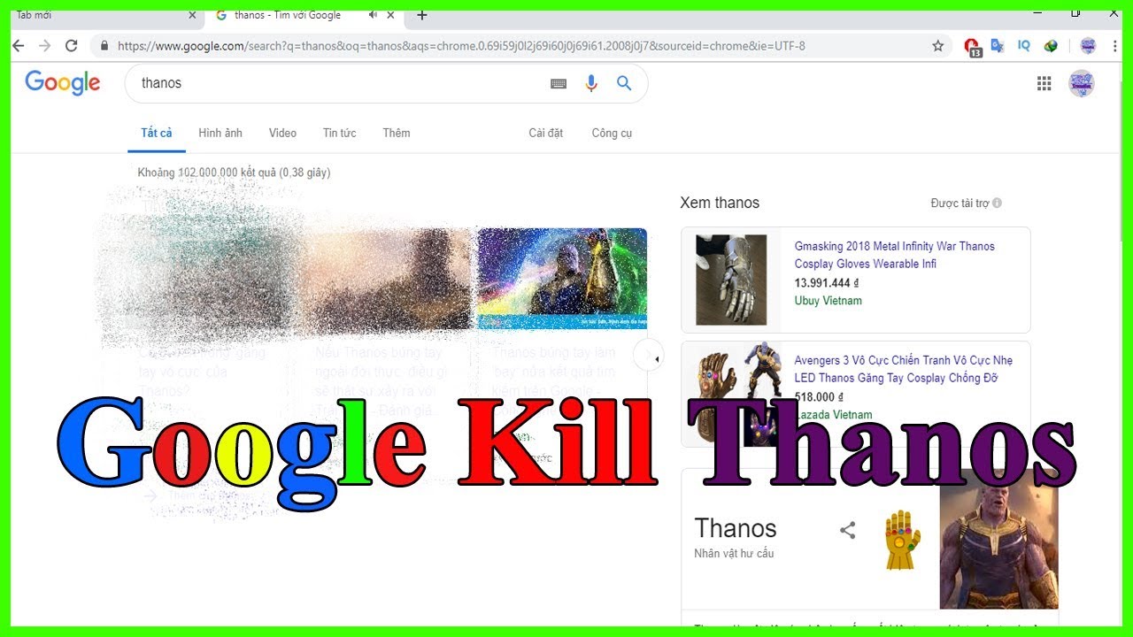Avengers: Endgame - Google Killed Thanos