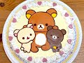 キャラケーキの作り方　リラックマ　リクエストケーキ