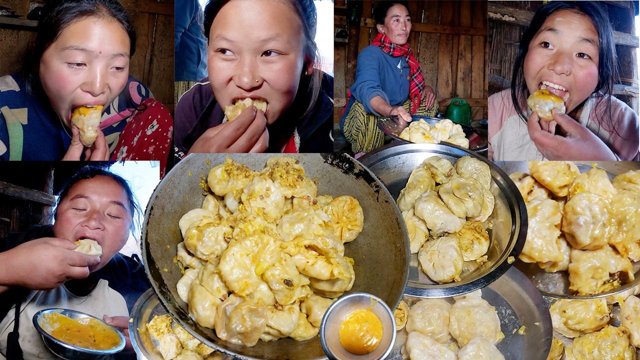 manjita rai invited all her friends & family for  PORK  MO MO || @pastorallifeofnepal