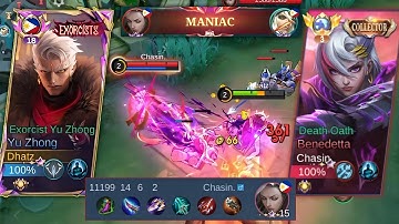 WORTHY GLOBAL BENEDETTA OPPONENT IN EXP LANE! | YU ZHONG BEST BUILD 2025