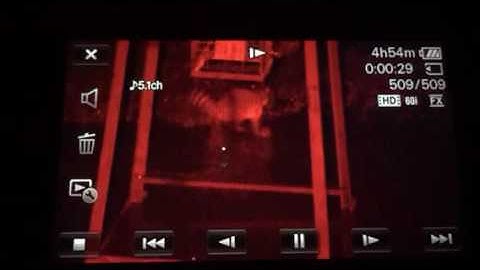 Mini inline vertical crossbow slow-mo