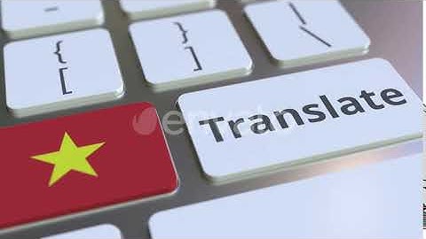 TRANSLATE Text and Flag of Vietnam on Computer Keyboard | Motion Graphics - Envato elements