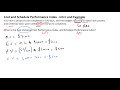 Cost Performance Index and Schedule Performance Index - CPI and SPI Example