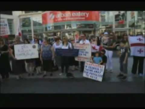 ემიგრანტების პროტესტი ტორონტოში.mp4