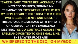 The New CEO Called Me Replaceable, Then My 'Replaceable' Role Make Them Lost Everything