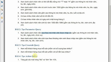 Access: Hướng dẫn bài tập Quản lý bán hàng Query - Phần 3