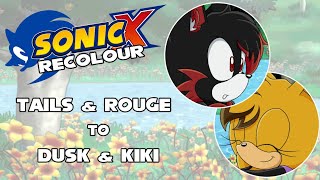 Sonic X Recolor Tails & Rouge To Dusk & Kiki