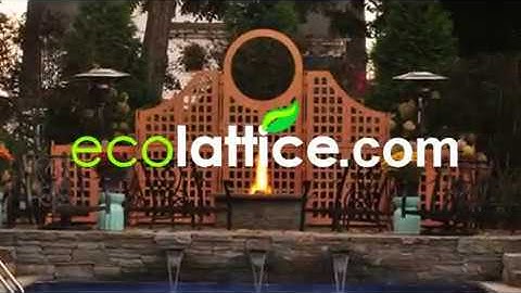 Ecolattice.com modular lattice and decorative privacy screen system