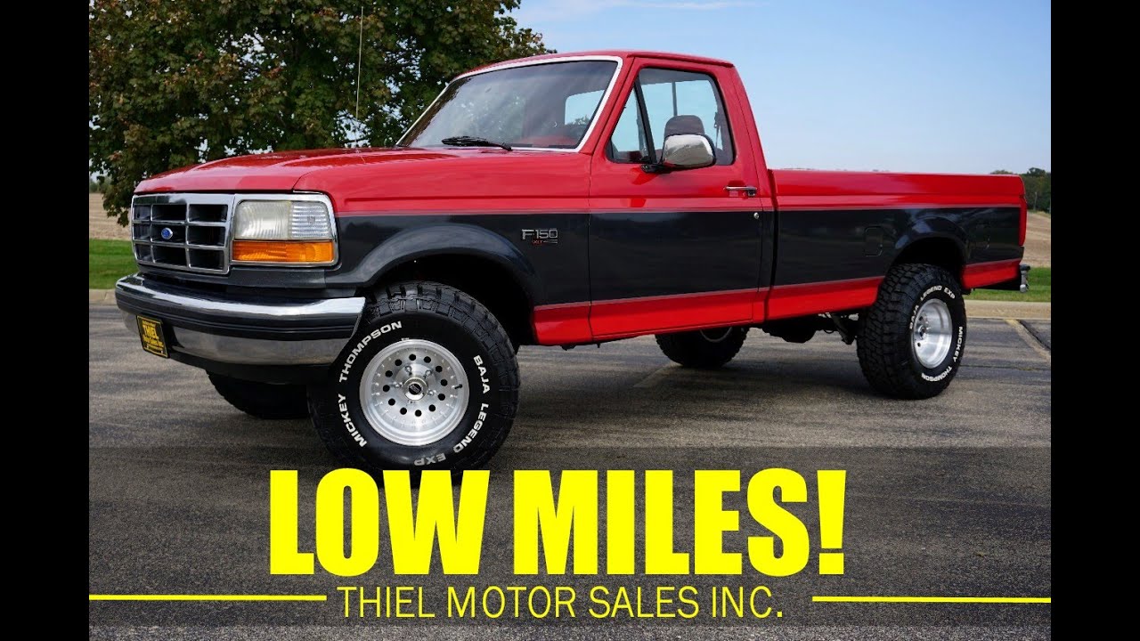 92 Ford F-150 REG.CAB V8 AUTOMATIC XLT LIFT KIT MICKEY-THOMPSON TIRES
