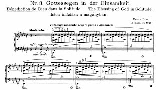 Franz Liszt Benediction De Dieu Dans La Solitude S 173 3 Audio Sheet Music Thurzo Youtube