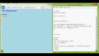 Use JavaScript to show a picture