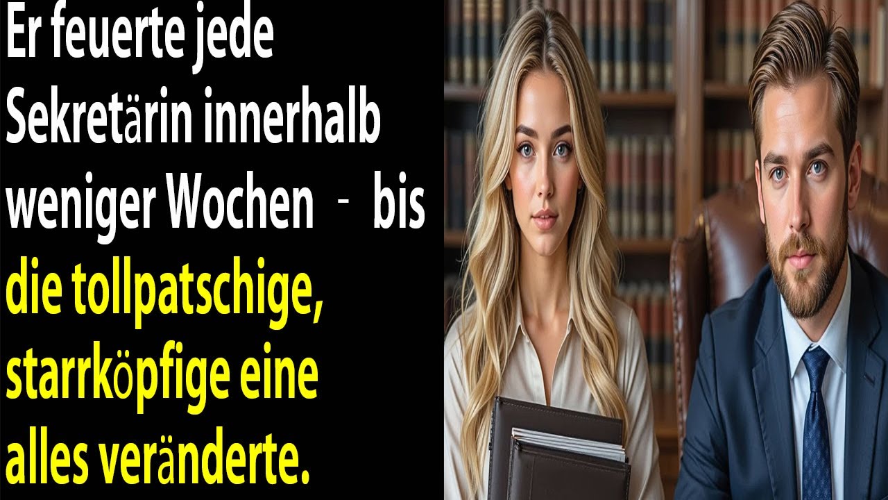 Er feuerte jede Sekretärin – bis die tollpatschige Neue kam und sein ganzes Leben veränderte.