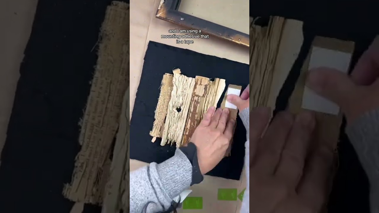 Keep your scraps! Shadow box crafts with old book spines. 