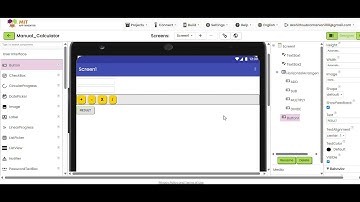 SIMPLE CALCULATOR IN MIT APP INVENTOR