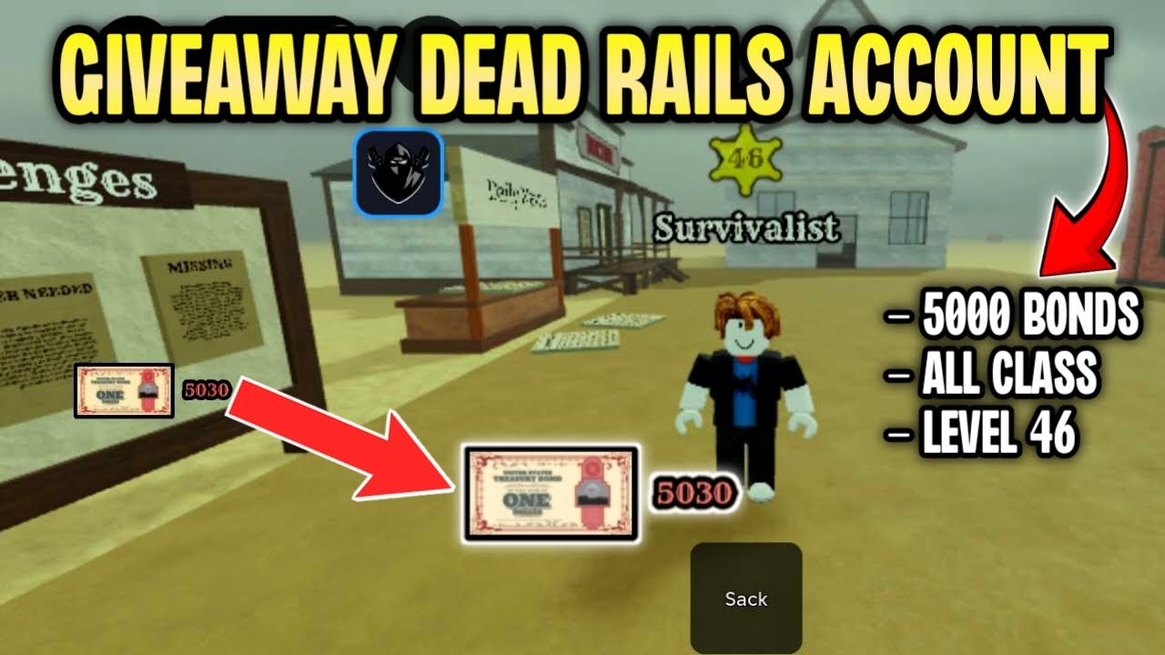 GIVEAWAY DEAD RAILS ACCOUNT! (5000 bonds, all class unlock, 46 star ...