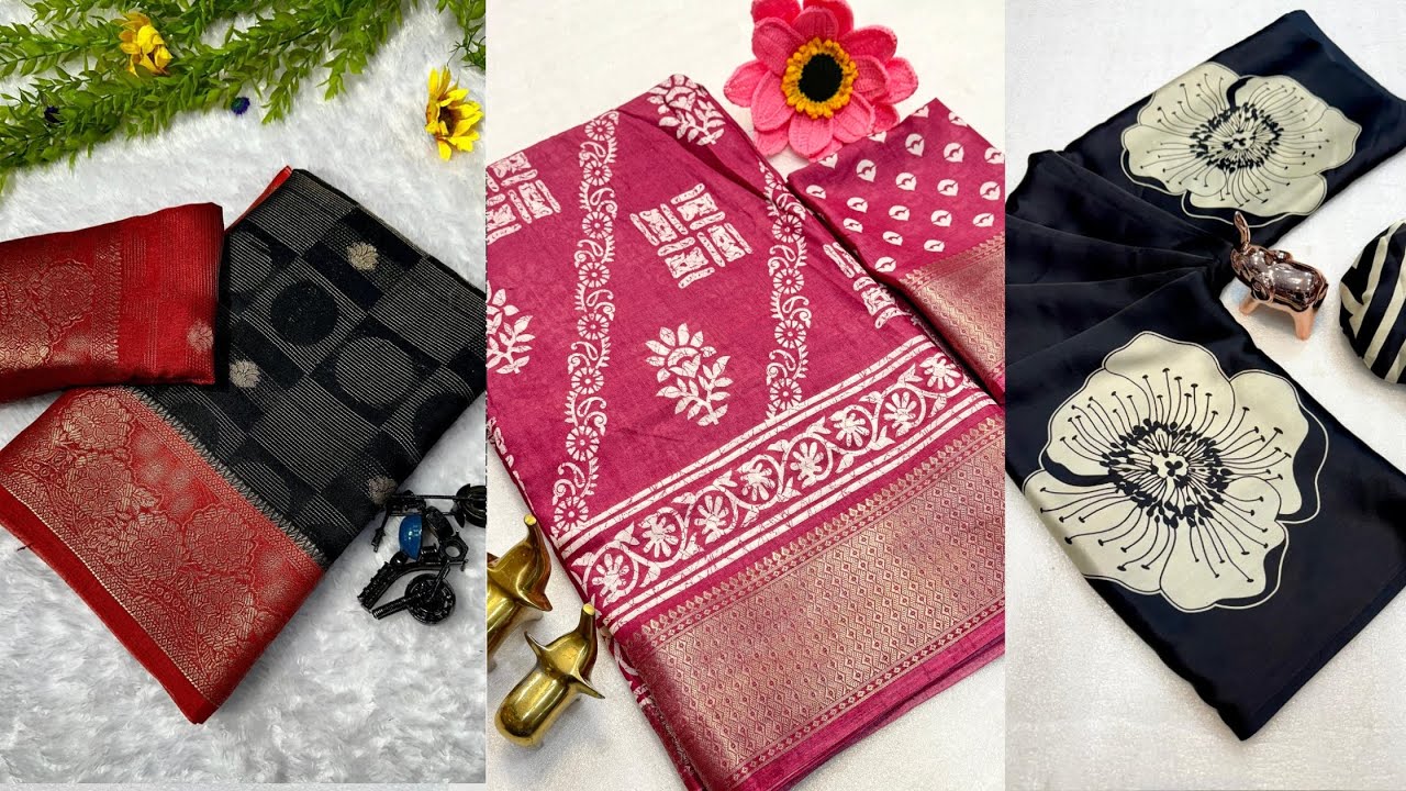 Mysore Silk & Modal Satin Silk Sarees New Collections