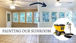 HOW WE PAINTED OUR SUNROOM with Wagner Control Pro 130 | HOW TO USE THE WAGNER PRO 130