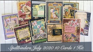Spellbinders July 2020 | 10 cards 1 kit