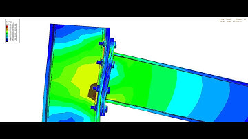 Bolted end plate beam to column