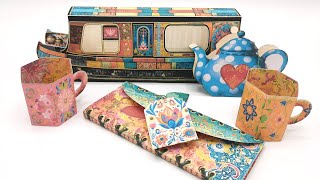 Little Boho Houseboat Junk Journal Folio Pop Up Tutorial